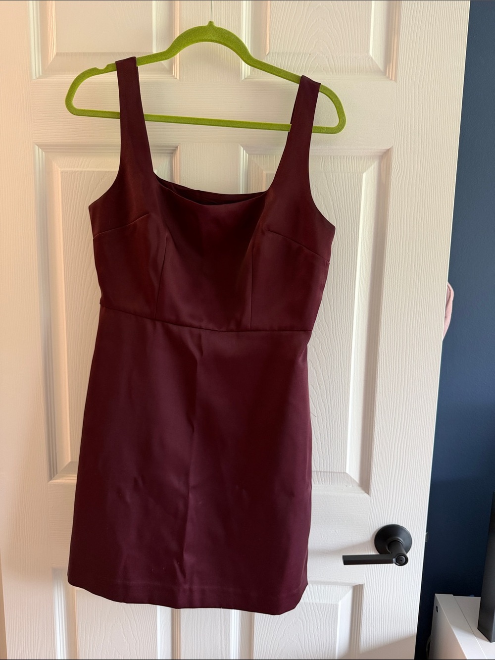 a new day Burgundy Sleeveless Mini Sheath Dress